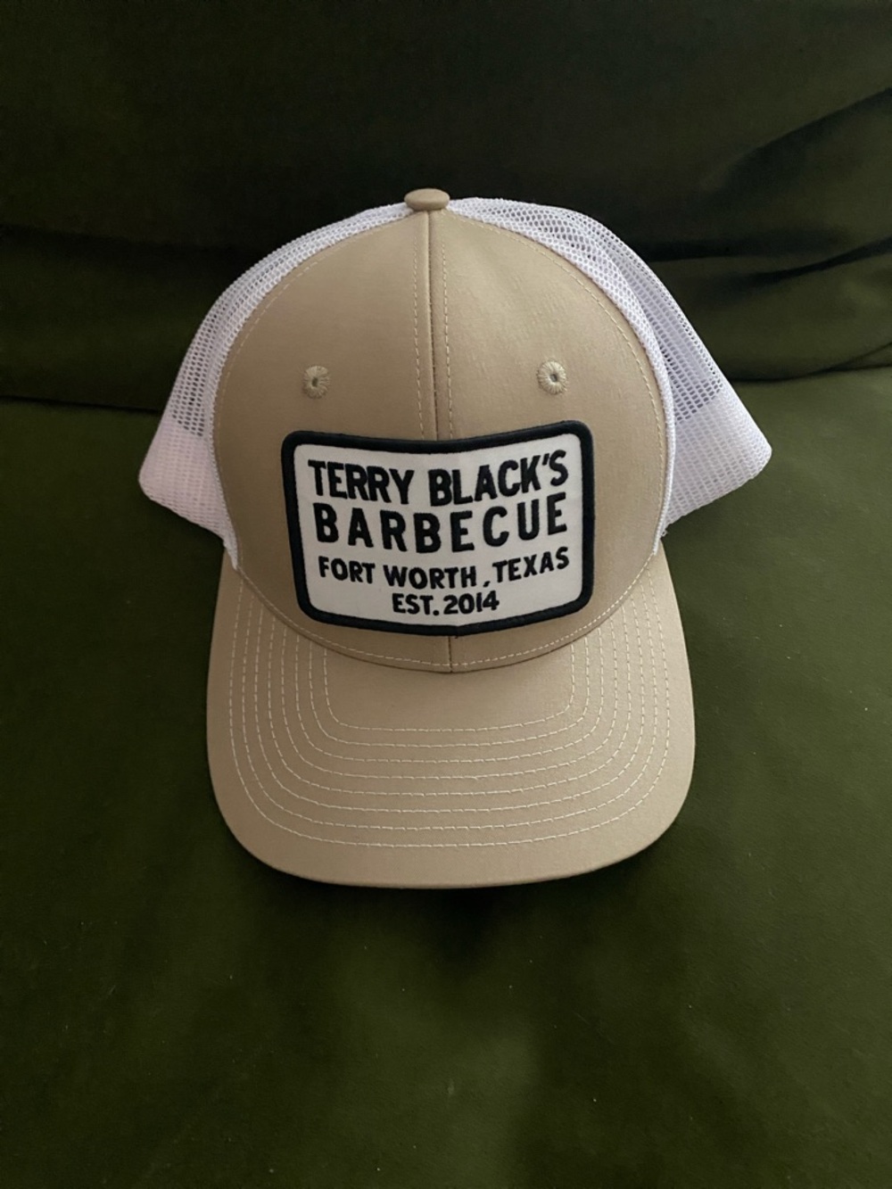 Terry Black's Barbecue Tan & White Trucker Hat